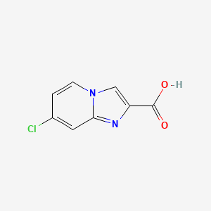 molecular formula C8H5ClN2O2 B1372585 7-Chloroimidazo[1,2-a]pyridine-2-carboxylic acid CAS No. 1020038-42-9