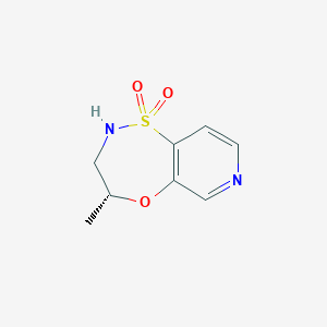 molecular formula C8H10N2O3S B13725862 (R)-4-methyl-3,4-dihydro-2H-pyrido[3,4-b][1,4,5]oxathiazepine 1,1-dioxide 