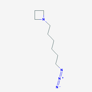 molecular formula C9H18N4 B13725875 1-(6-Azidohexyl)-azetidine 