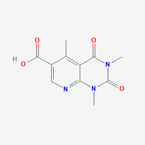 molecular formula C11H11N3O4 B1372589 1,3,5-trimethyl-2,4-dioxo-1H,2H,3H,4H-pyrido[2,3-d]pyrimidine-6-carboxylic acid CAS No. 1042605-05-9