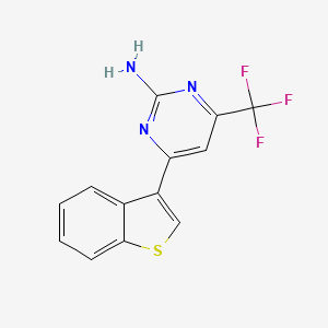 4-(Benzothiophen-3-yl)-6-(trifluoromethyl)pyrimidin-2-amine