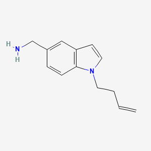 molecular formula C13H16N2 B13725918 [1-(But-3-en-1-yl)-1H-indol-5-yl]methanamine 