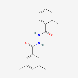 molecular formula C17H18N2O2 B13725920 3,5-dimethyl-N'-(2-methylbenzoyl)benzohydrazide CAS No. 887582-44-7