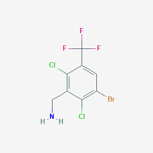 3-Bromo-2,6-dichloro-5-(trifluoromethyl)benzylamine