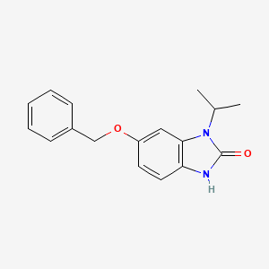 molecular formula C17H18N2O2 B13725933 6-(Benzyloxy)-1-isopropyl-1H-benzo[d]imidazol-2(3H)-one 