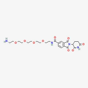 molecular formula C24H32N4O9 B13725980 Thalidomide-5-(PEG4-amine) 