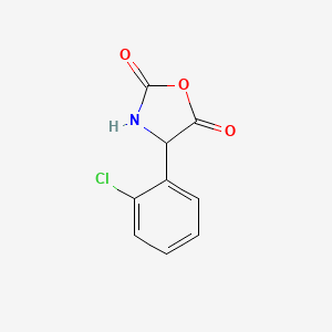 molecular formula C9H6ClNO3 B13725984 4-(2-Chlorophenyl)oxazolidine-2,5-dione 