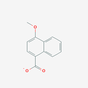 molecular formula C12H9O3- B13725992 4-Methoxynaphthalene-1-carboxylate 