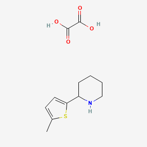 molecular formula C12H17NO4S B13726005 2-(5-Methyl-2-thienyl)piperidine oxalate 