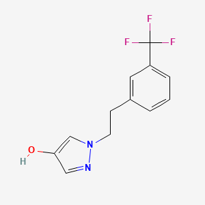 molecular formula C12H11F3N2O B13726022 1-[2-(3-Trifluoromethylphenyl)-ethyl]-1H-pyrazol-4-ol 