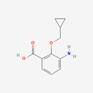 3-Amino-2-(cyclopropylmethoxy)benzoic acid