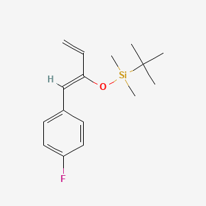 (Z)-tert-butyl((1-(4-fluorophenyl)buta-1,3-dien-2-yl)oxy)dimethylsilane