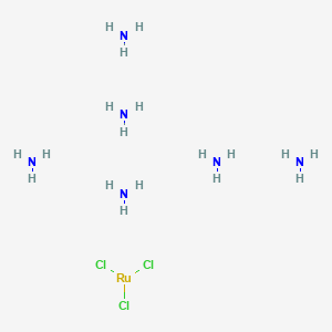 molecular formula Cl3H18N6Ru B13726068 Azane;trichlororuthenium 