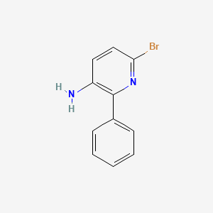 molecular formula C11H9BrN2 B1372611 3-Amino-6-bromo-2-phenylpyridine CAS No. 912772-85-1