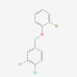 molecular formula C13H9BrCl2O B1372613 4-((2-Bromophenoxy)methyl)-1,2-dichlorobenzene CAS No. 1040313-76-5