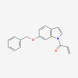 molecular formula C18H15NO2 B13726134 1-(6-(Benzyloxy)-1H-indol-1-yl)prop-2-en-1-one 