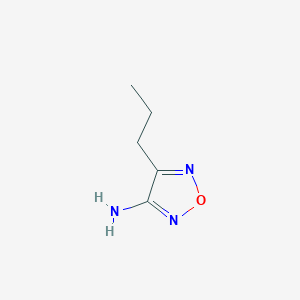 molecular formula C5H9N3O B1372614 4-Propyl-1,2,5-oxadiazol-3-amine CAS No. 872188-99-3
