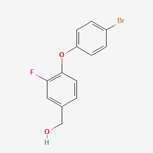 molecular formula C13H10BrFO2 B1372615 [4-(4-Bromophenoxy)-3-fluorophenyl]methanol CAS No. 1037141-37-9