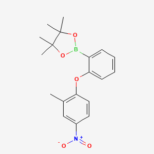 4,4,5,5-Tetramethyl-2-[2-(2-methyl-4-nitrophenoxy)phenyl]-1,3,2-dioxaborolane