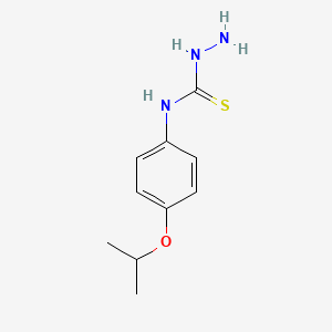 molecular formula C10H15N3OS B1372617 3-氨基-1-[4-(异丙氧基)苯基]硫脲 CAS No. 1037165-03-9