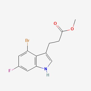 Methyl 3-(4-Bromo-6-fluoro-3-indolyl)propanoate