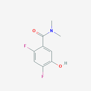 molecular formula C9H9F2NO2 B13726181 2,4-Difluoro-5-hydroxy-N,N-dimethylbenzamide 