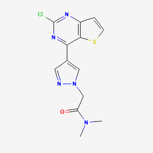 2-[4-(2-Chlorothieno[3,2-d]pyrimidin-4-yl)-pyrazol-1-yl]-N,N-dimethylacetamide