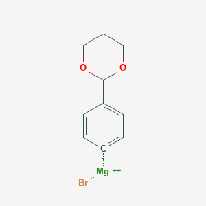 molecular formula C10H11BrMgO2 B137262 4-(1,3-Dioxan-2-YL)phenylmagnesium bromide CAS No. 125716-40-7