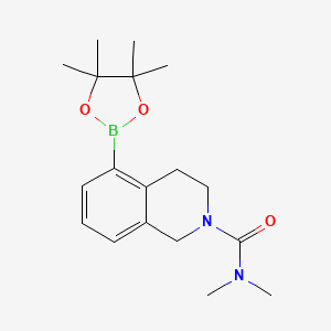 N,N-dimethyl-5-(4,4,5,5-tetramethyl-1,3,2-dioxaborolan-2-yl)-3,4-dihydroisoquinoline-2(1H)-carboxamide