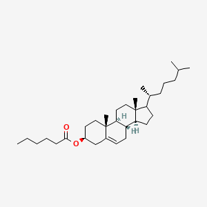 molecular formula C33H56O2 B13726226 [(3S,8S,9S,10R,13R,14S)-10,13-dimethyl-17-[(2R)-6-methylheptan-2-yl]-2,3,4,7,8,9,11,12,14,15,16,17-dodecahydro-1H-cyclopenta[a]phenanthren-3-yl] hexanoate 