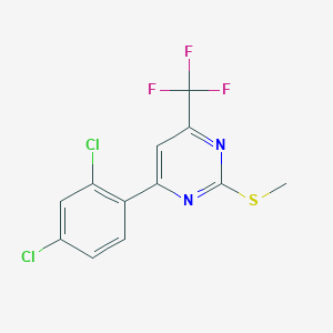 6-(2,4-Dichlorophenyl)-2-methylthio-4-(trifluoromethyl)pyrimidine