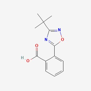 molecular formula C13H14N2O3 B1372625 2-(3-Tert-butyl-1,2,4-oxadiazol-5-yl)benzoic acid CAS No. 1038356-45-4