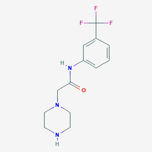 2-(Piperazin-1-yl)-N-[3-(trifluoromethyl)phenyl]acetamide