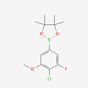 2-(4-Chloro-3-fluoro-5-methoxyphenyl)-4,4,5,5-tetramethyl-1,3,2-dioxaborolane