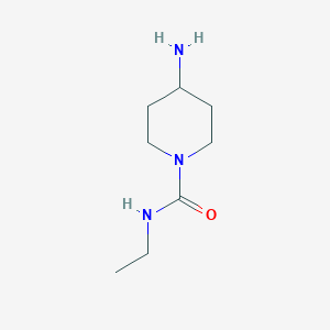 molecular formula C8H17N3O B1372627 4-amino-N-ethylpiperidine-1-carboxamide CAS No. 675112-80-8