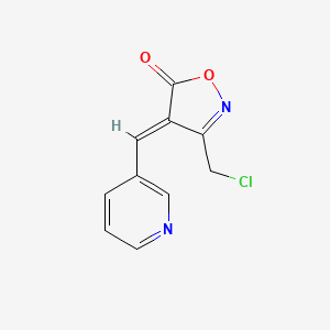 (4E)-3-(chloromethyl)-4-(pyridin-3-ylmethylidene)-1,2-oxazol-5(4H)-one