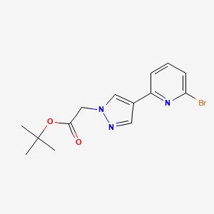 tert-Butyl 2-(4-(6-bromopyridin-2-yl)-1H-pyrazol-1-yl)acetate