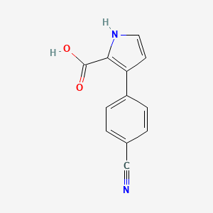 3-(4-Cyanophenyl)-1H-pyrrole-2-carboxylic Acid