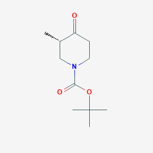 molecular formula C11H19NO3 B1372633 叔丁基 (S)-3-甲基-4-氧代哌啶-1-羧酸酯 CAS No. 2092486-33-2