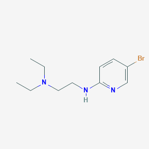 molecular formula C11H18BrN3 B1372639 {2-[(5-溴吡啶-2-基)氨基]乙基}二乙胺 CAS No. 91250-98-5