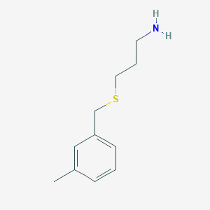 molecular formula C11H17NS B1372640 3-[(3-甲基苄基)硫代]-1-丙胺 CAS No. 1082766-37-7