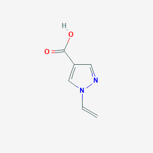 molecular formula C6H6N2O2 B1372661 1-乙烯基-1H-吡唑-4-羧酸 CAS No. 905307-07-5