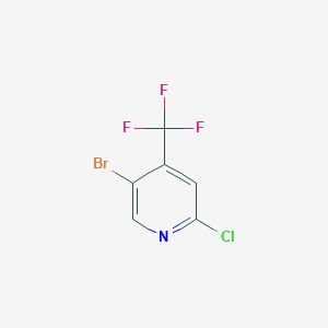 molecular formula C6H2BrClF3N B1372668 5-Bromo-2-chloro-4-(trifluoromethyl)pyridine CAS No. 823221-93-8