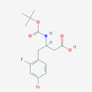 3-(Boc-amino)-4-(4-bromo-2-fluorophenyl)butyric Acid