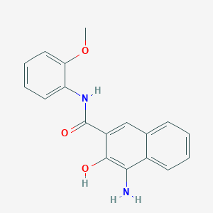 molecular formula C18H16N2O3 B1372671 4-氨基-3-羟基-N-(2-甲氧基苯基)-2-萘酰胺 CAS No. 23342-49-6