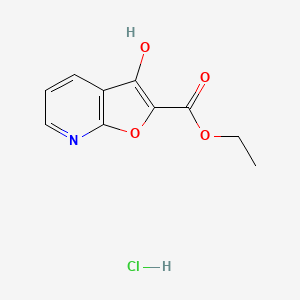 Ethyl 3-hydroxyfuro[2,3-b]pyridine-2-carboxylate hydrochloride