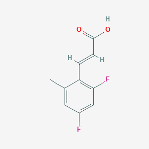 (E)-3-(2,4-difluoro-6-methylphenyl)prop-2-enoic acid