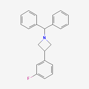 3-(3-Fluorophenyl)-1-benzhydryl azetidine