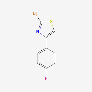 molecular formula C9H5BrFNS B1372673 2-溴-4-(4-氟苯基)-1,3-噻唑 CAS No. 412923-44-5