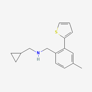 Cyclopropylmethyl-(4-methyl-2-thiophen-2-ylbenzyl)-amine